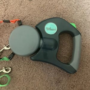 2 dog retractable leash